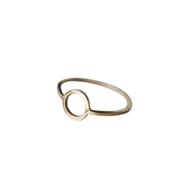 Marie Beatrice Gade The Eco Jeweller 9K gold circle ring